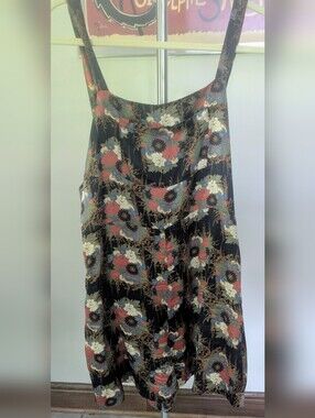 Reformation Floral Black Red Cream Blue Jumpsuit Romper